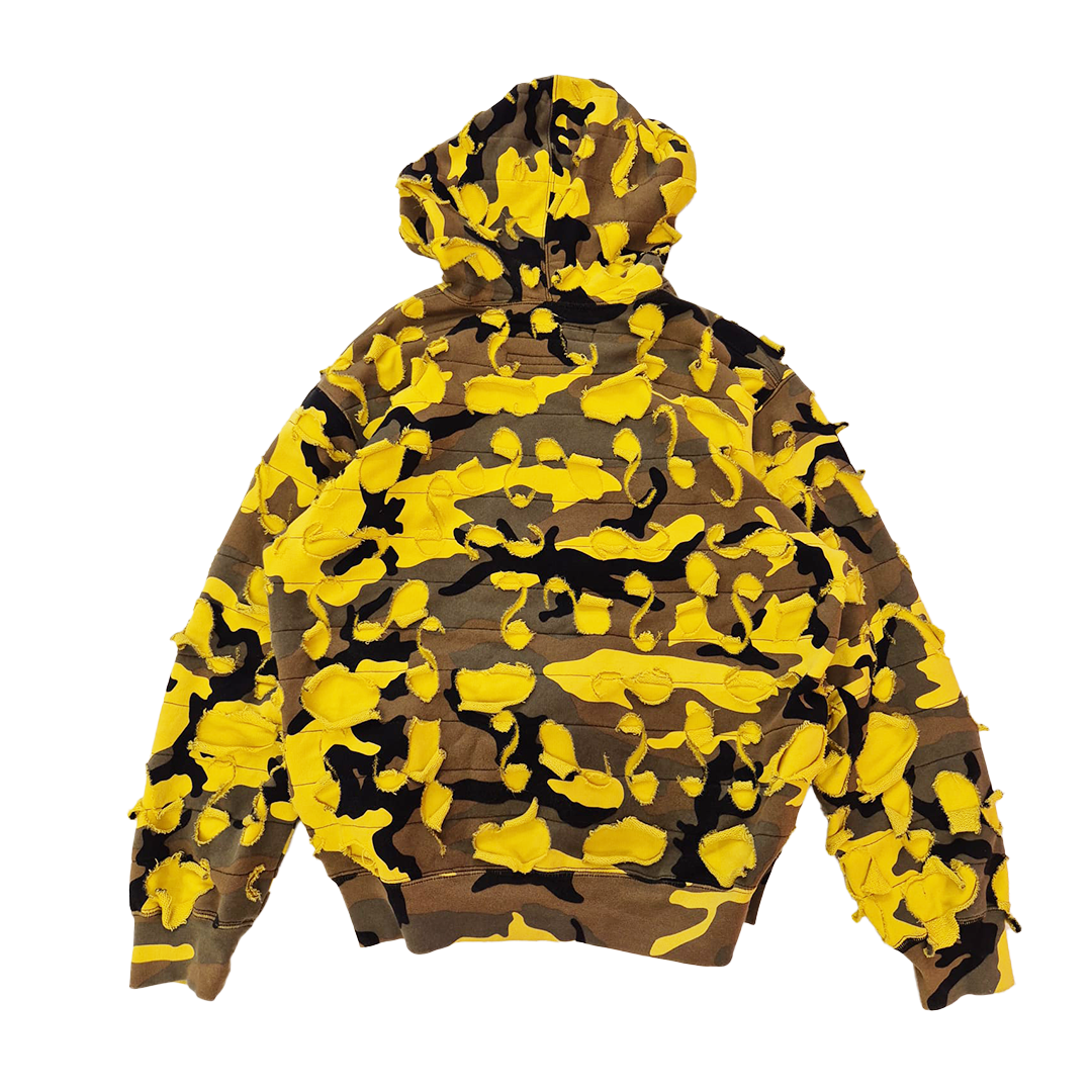 Supreme x Griffin Yellow Camo Zip Up Hoodie (M)