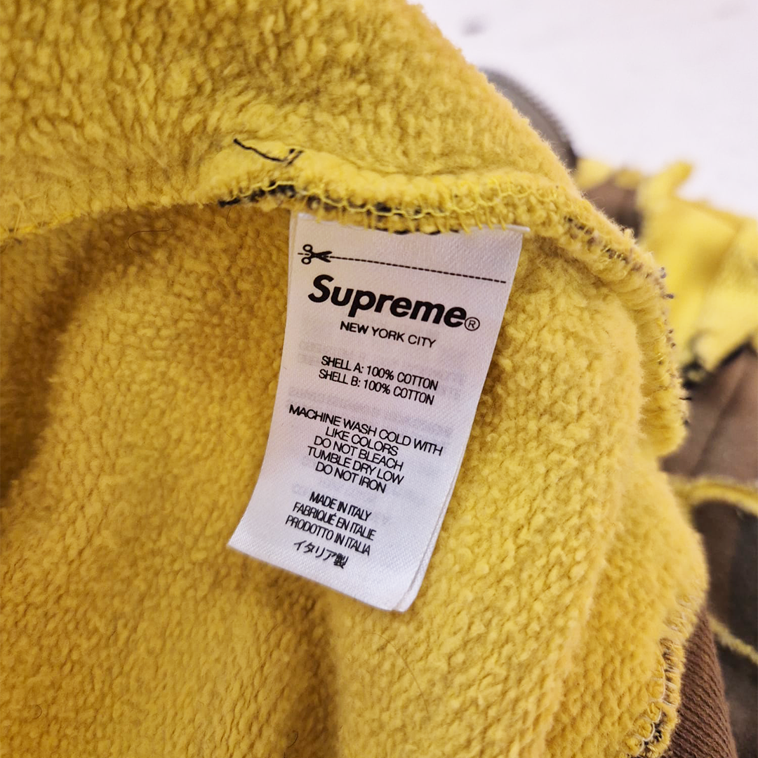 Supreme x Griffin Yellow Camo Zip Up Hoodie (M)