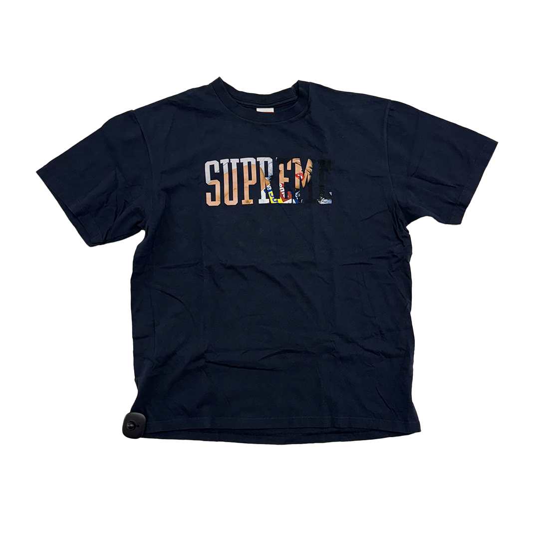 Supreme Tera Patrick Women Navy Tee (M)