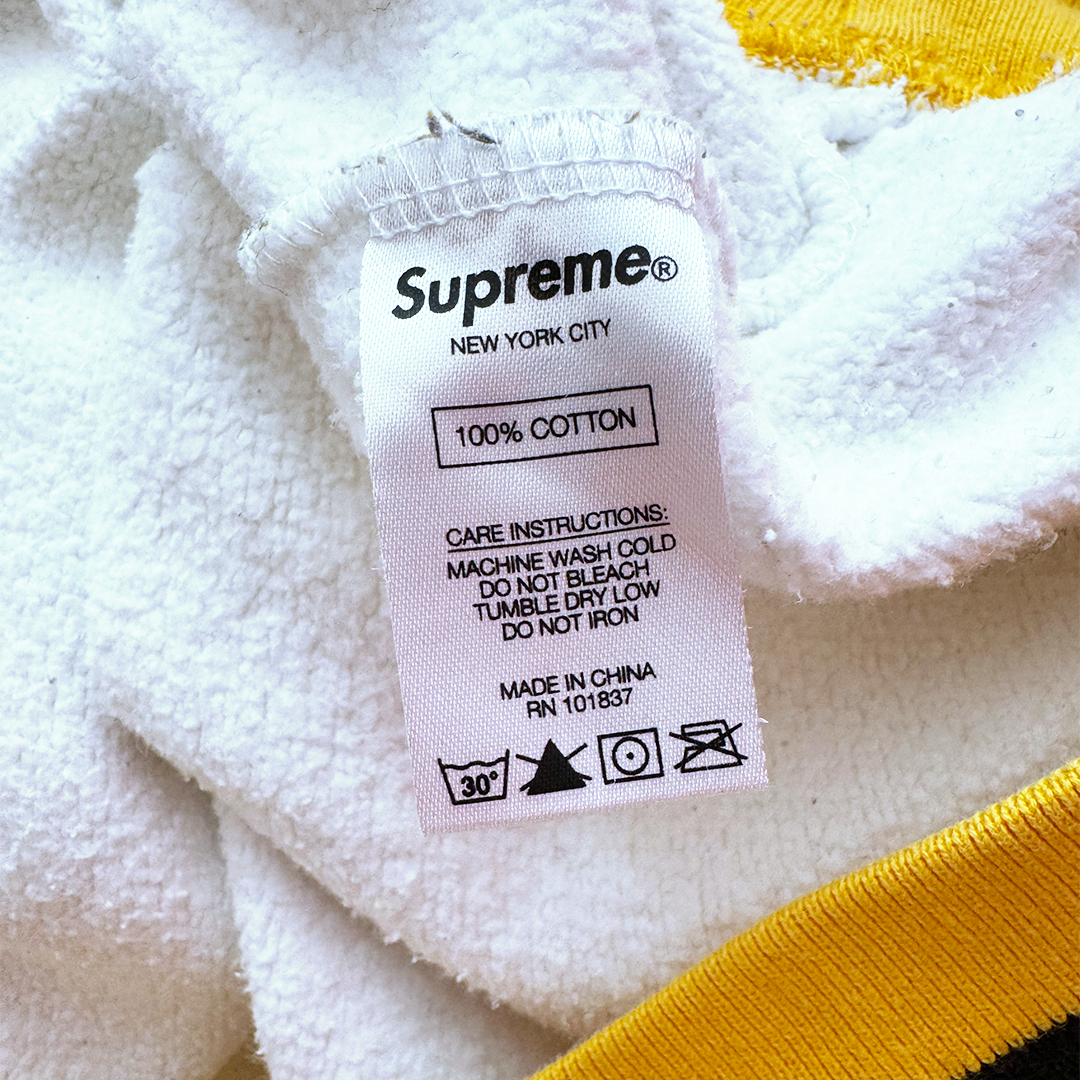 Supreme White Hockey Hooded Sweatshirt (M)