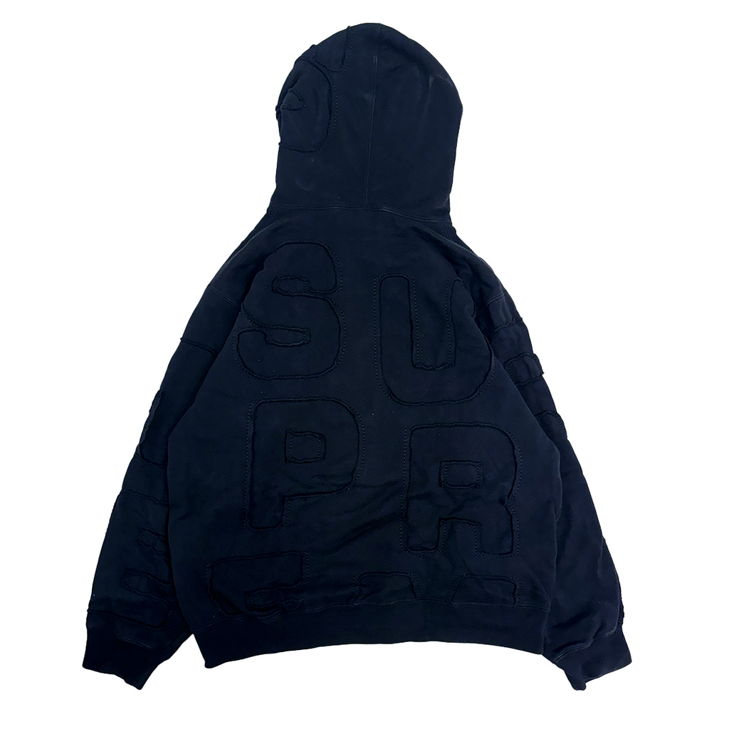Supreme Cutout Letters Black Hoodie (M)