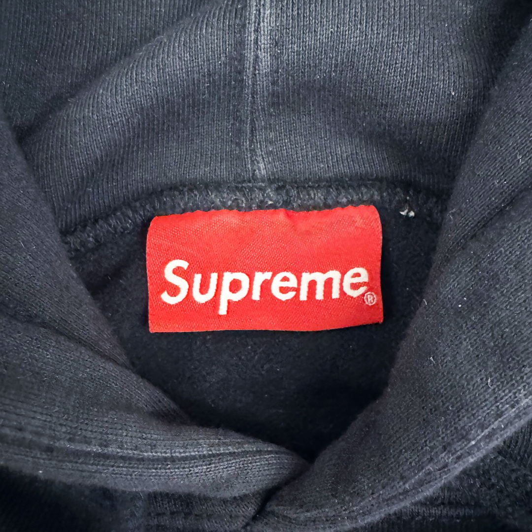 Supreme Cutout Letters Black Hoodie (M)
