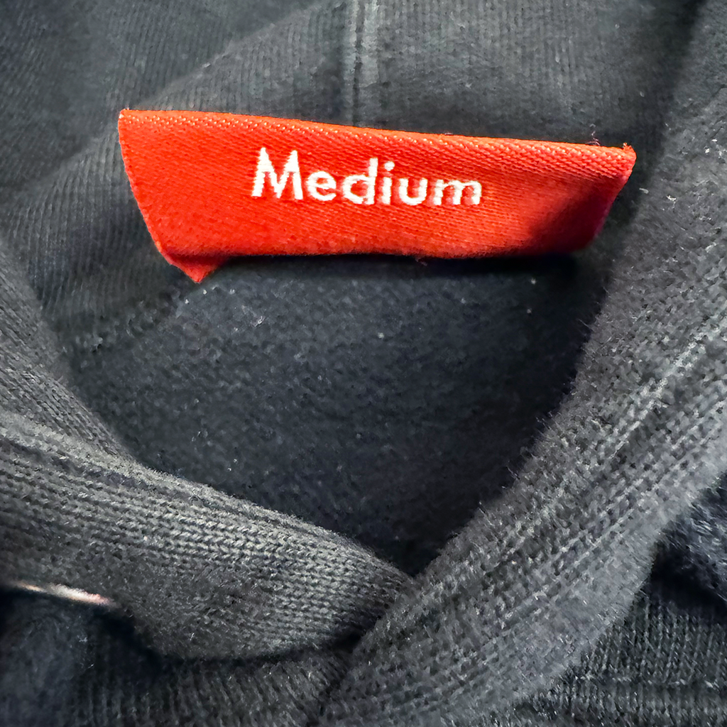 Supreme Cutout Letters Black Hoodie (M)