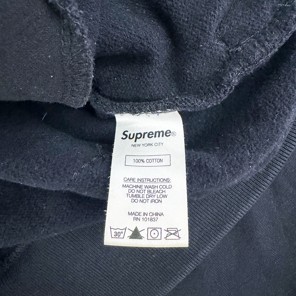 Supreme Cutout Letters Black Hoodie (M)
