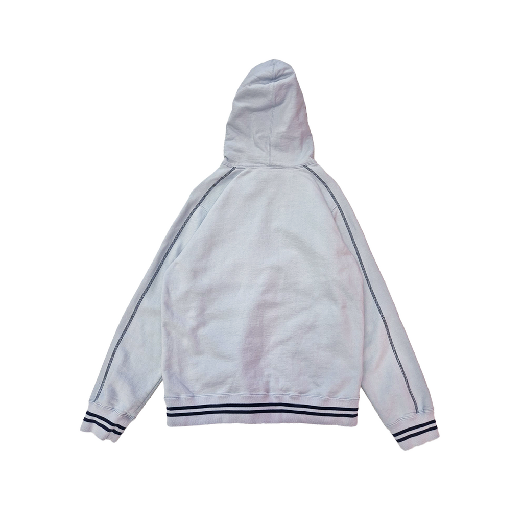 Supreme Contrast Embroidered White Hoodie (M)