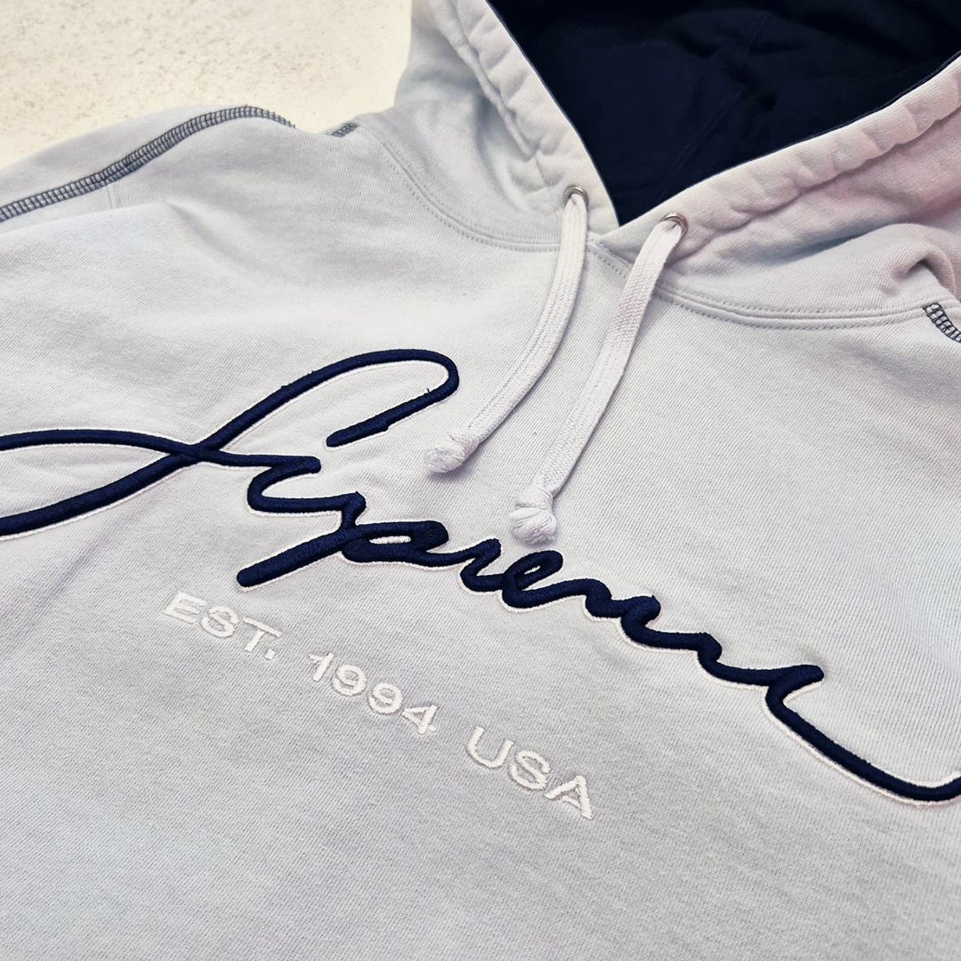 Supreme Contrast Embroidered White Hoodie (M)