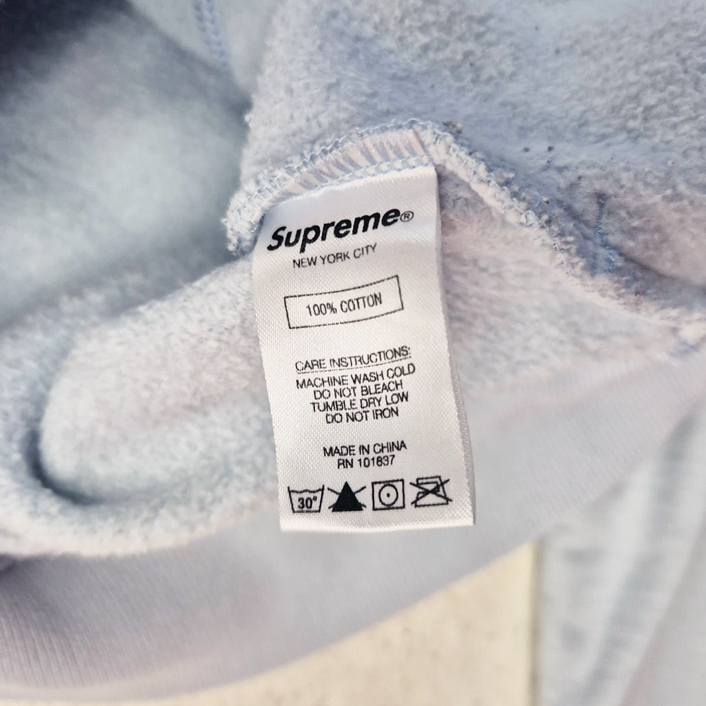 Supreme Contrast Embroidered White Hoodie (M)