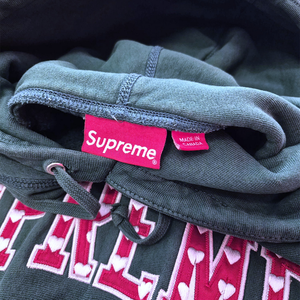 Supreme Hearts Arc Green Hoodie (M)