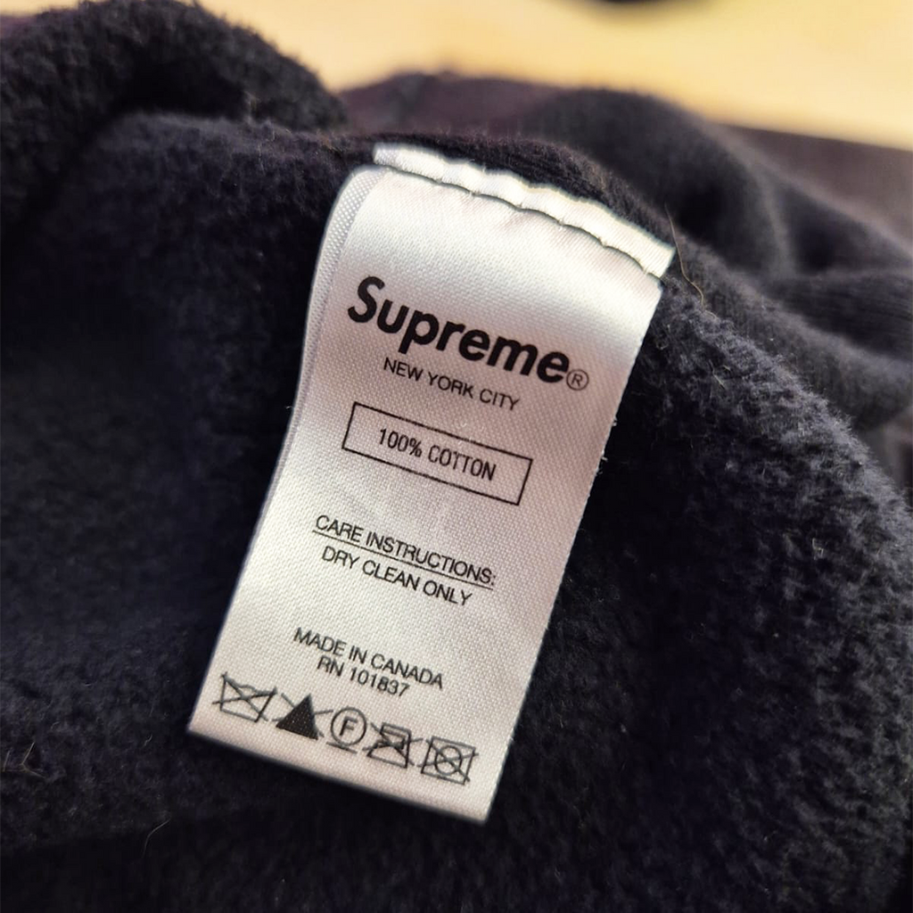 Supreme Perforated Leather Black Hoodie (L)