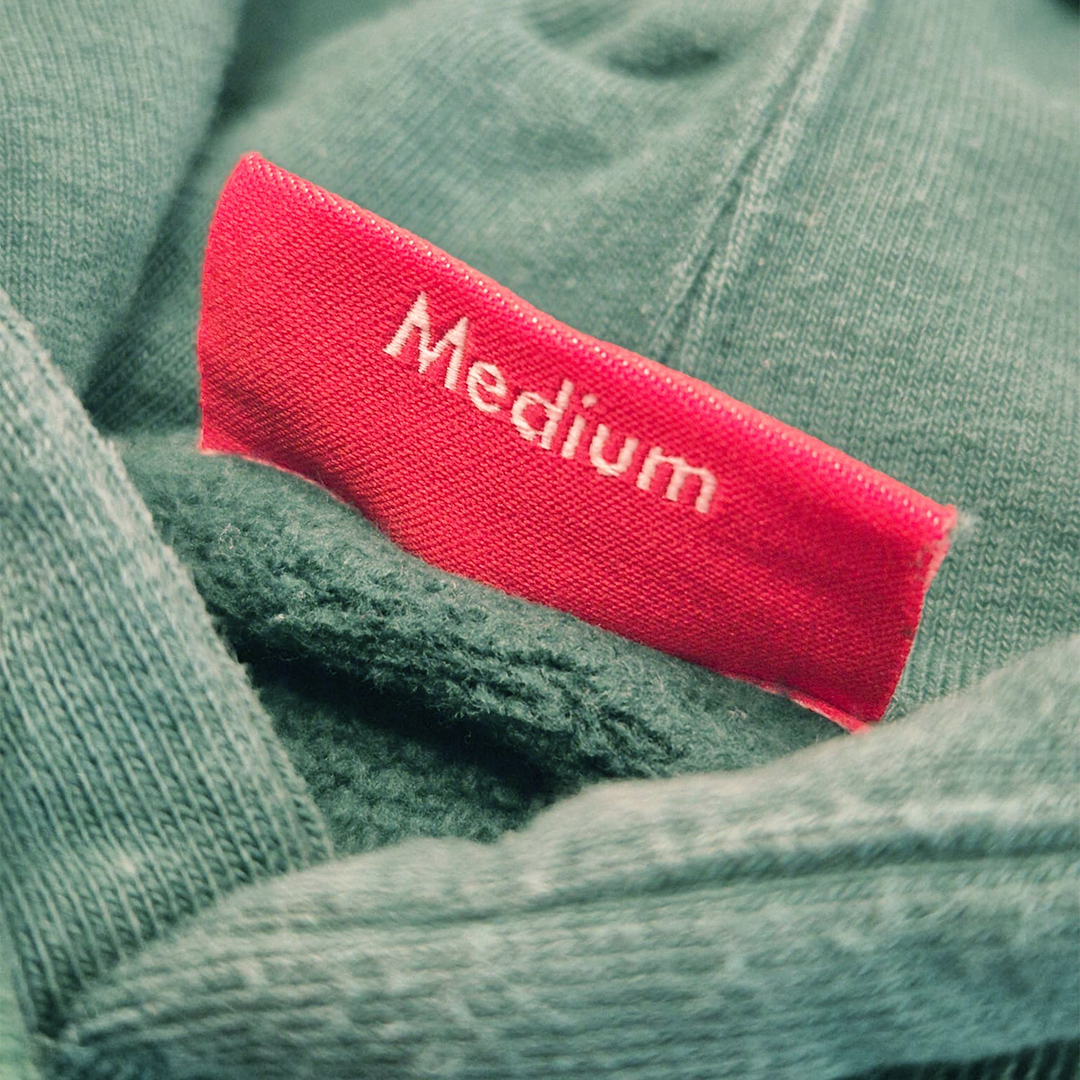 Supreme Text Stripe Green Hoodie (M)
