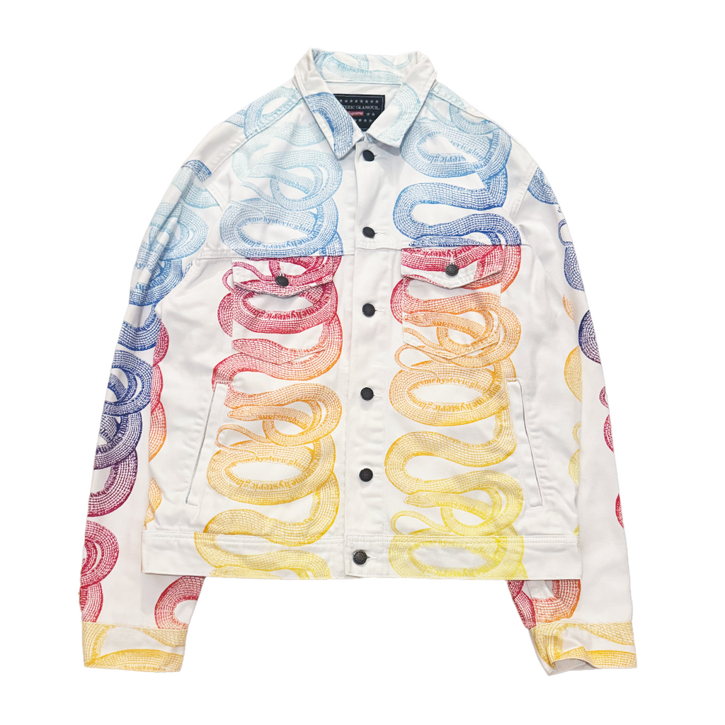 Supreme x Hysteric Glamour Snake Rainbow White Jacket (M)