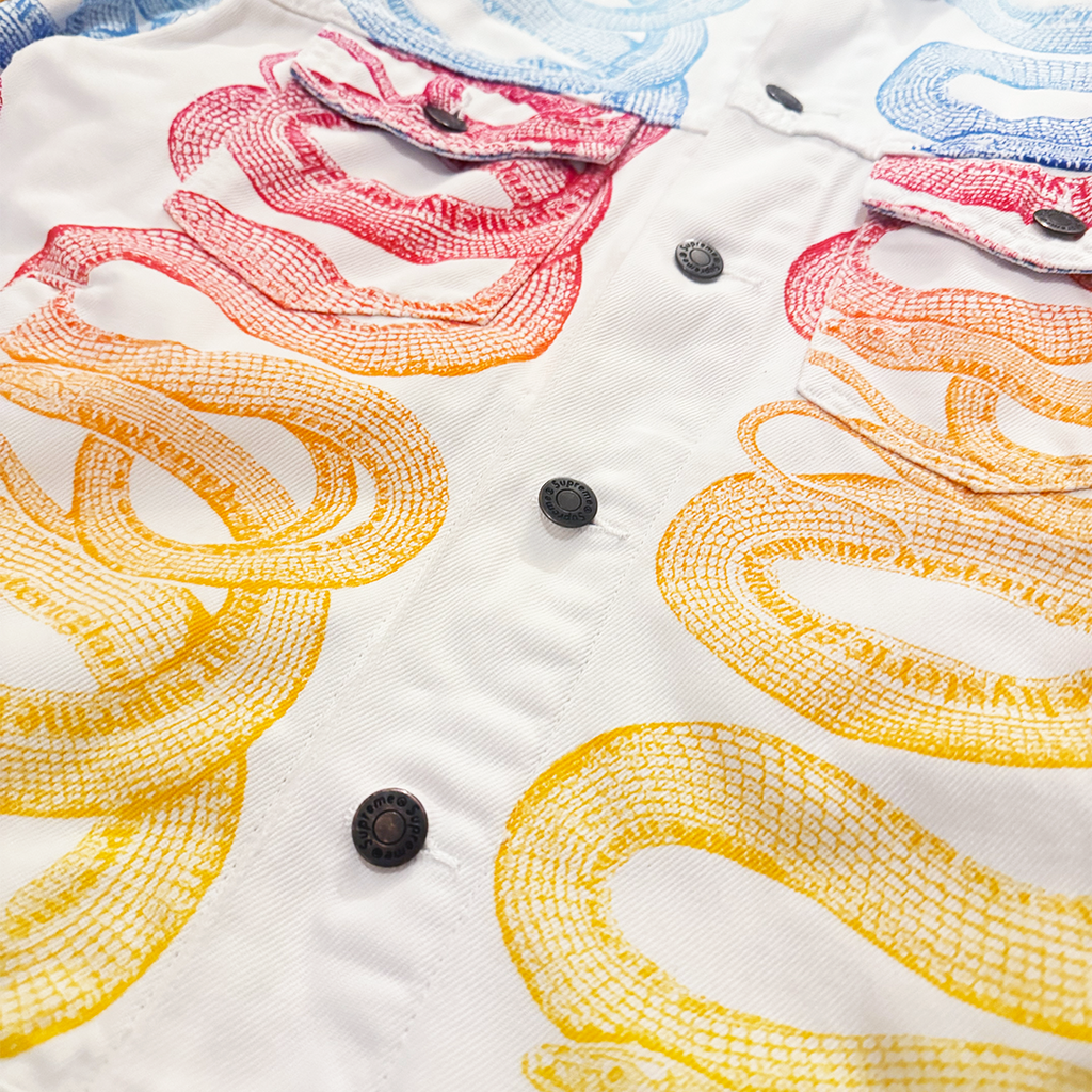 Supreme x Hysteric Glamour Snake Rainbow White Jacket (M)