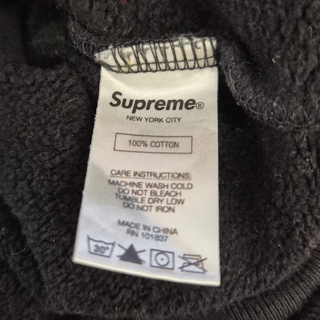 Supreme Mirrored Black Hoodie (M)