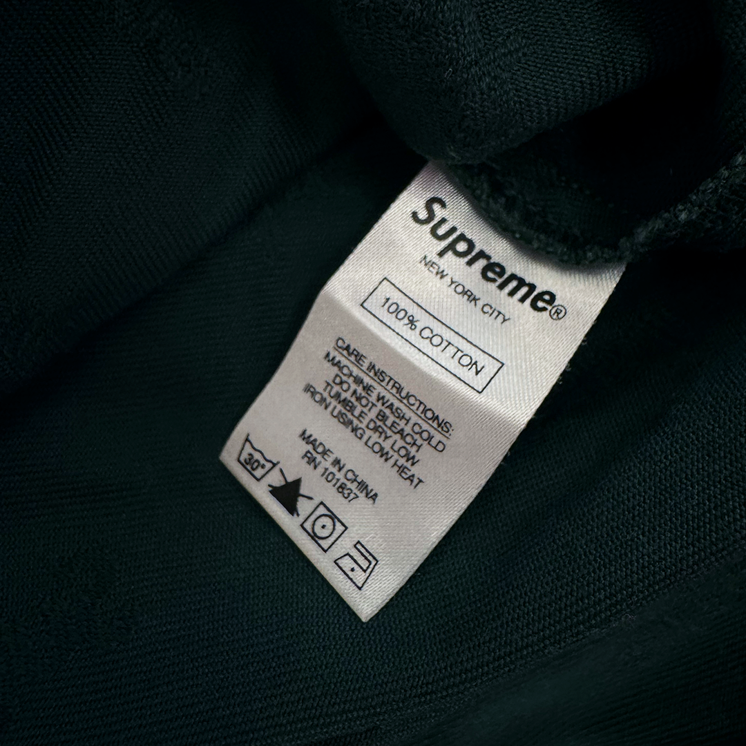 Supreme Snap Front Jacquard Logo Twill Green Jacket (XL)