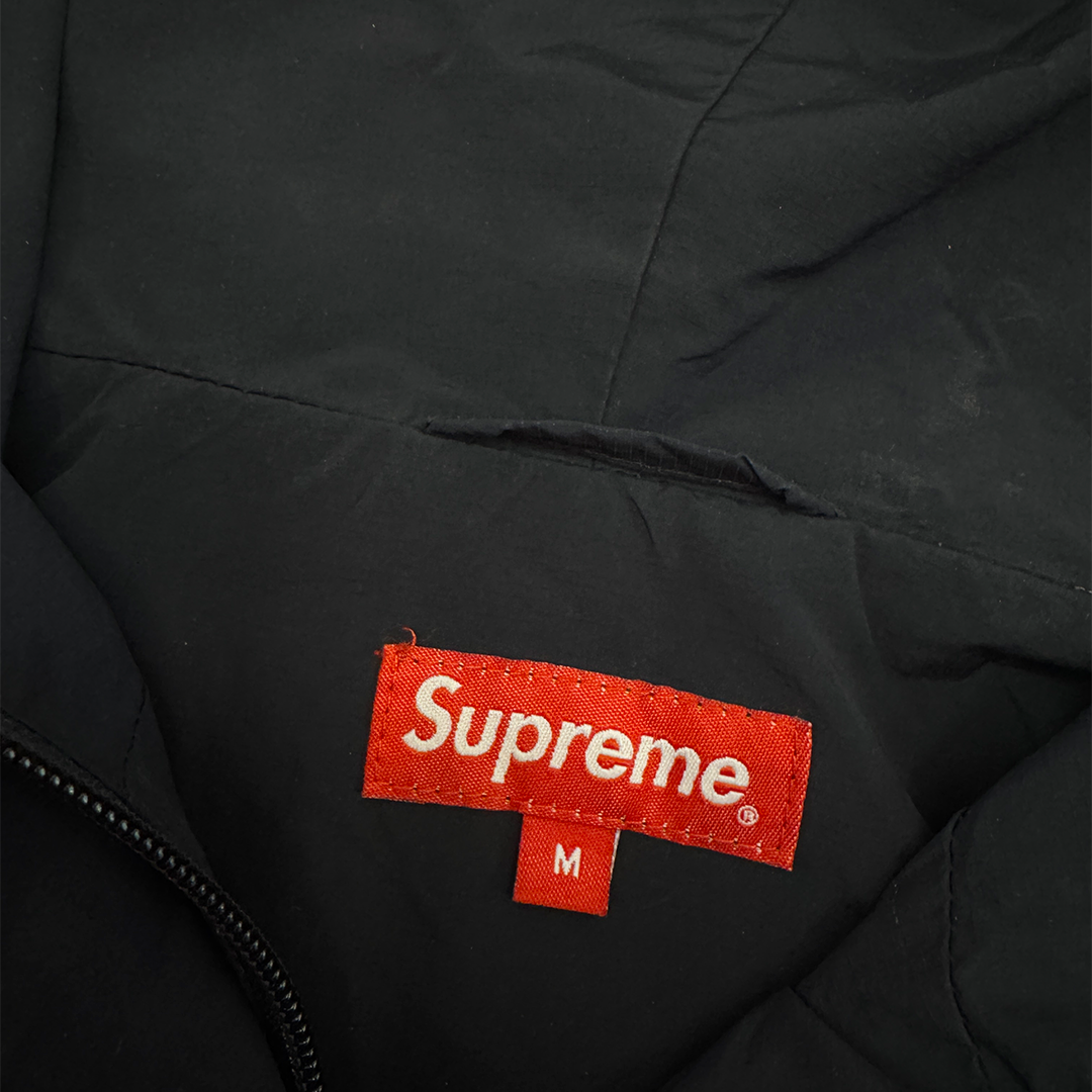 Supreme Curve Logos Ripstop Jacket Black (M)