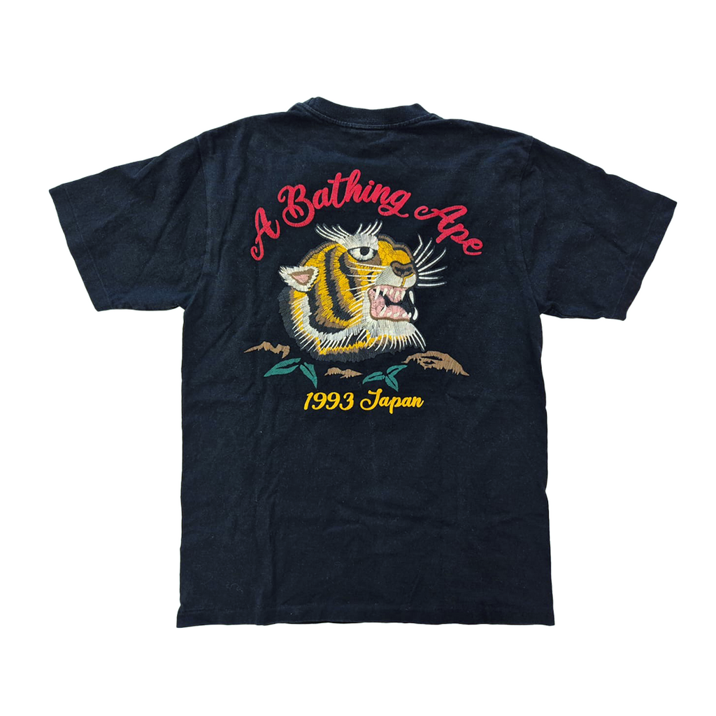 BAPE Tiger 1993 Japan Black Tee (M)
