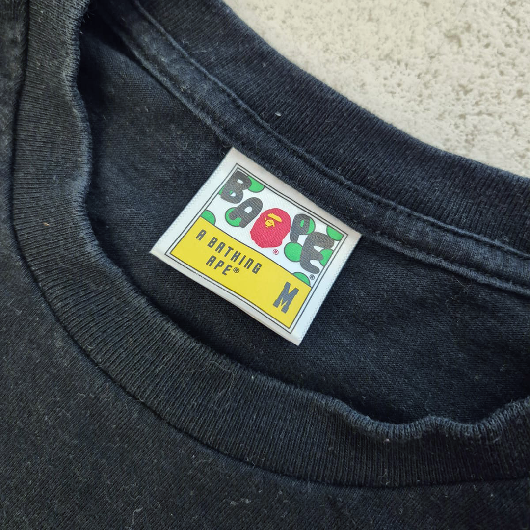 BAPE Tiger 1993 Japan Black Tee (M)