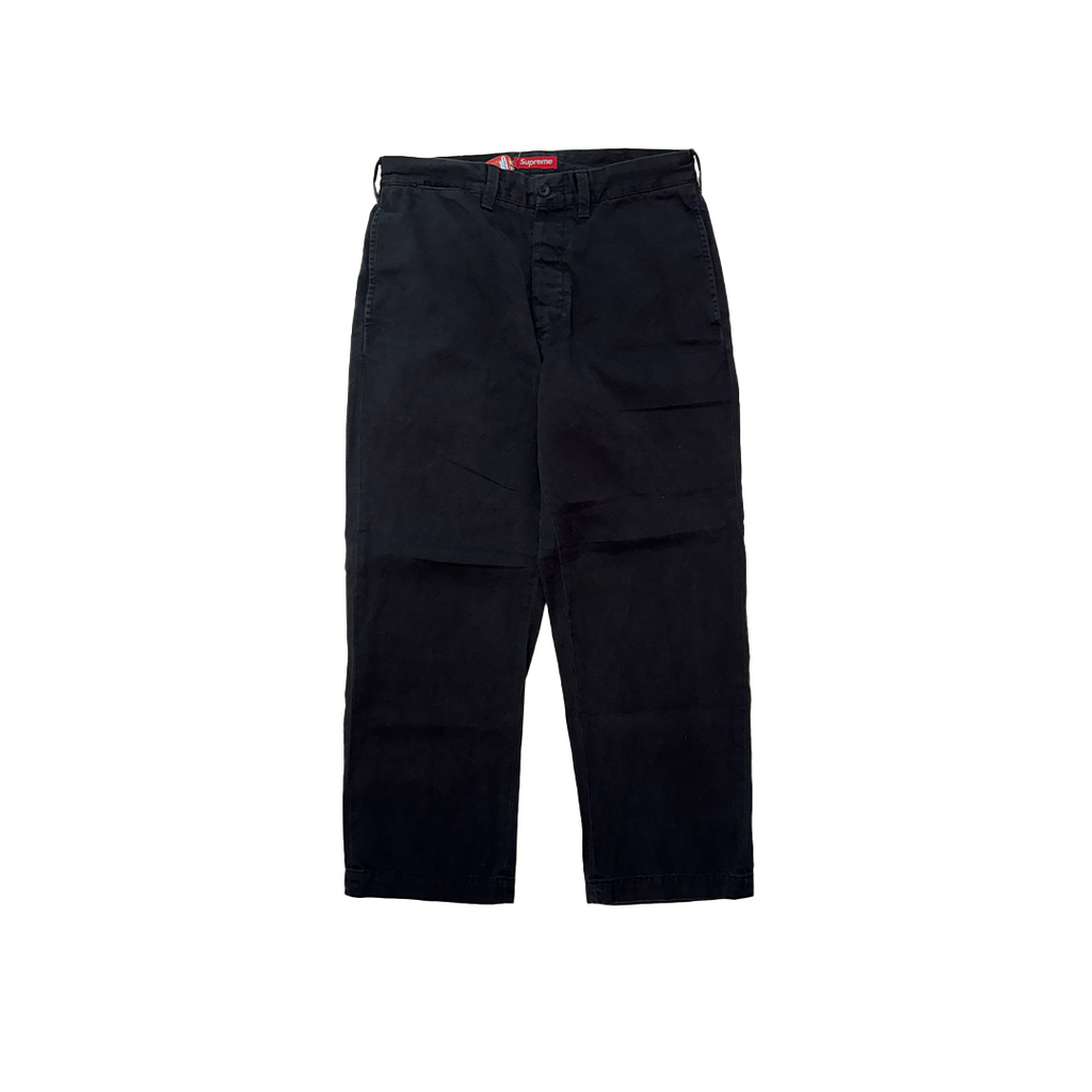 Supreme Pin Up Chino Black Pants (32)