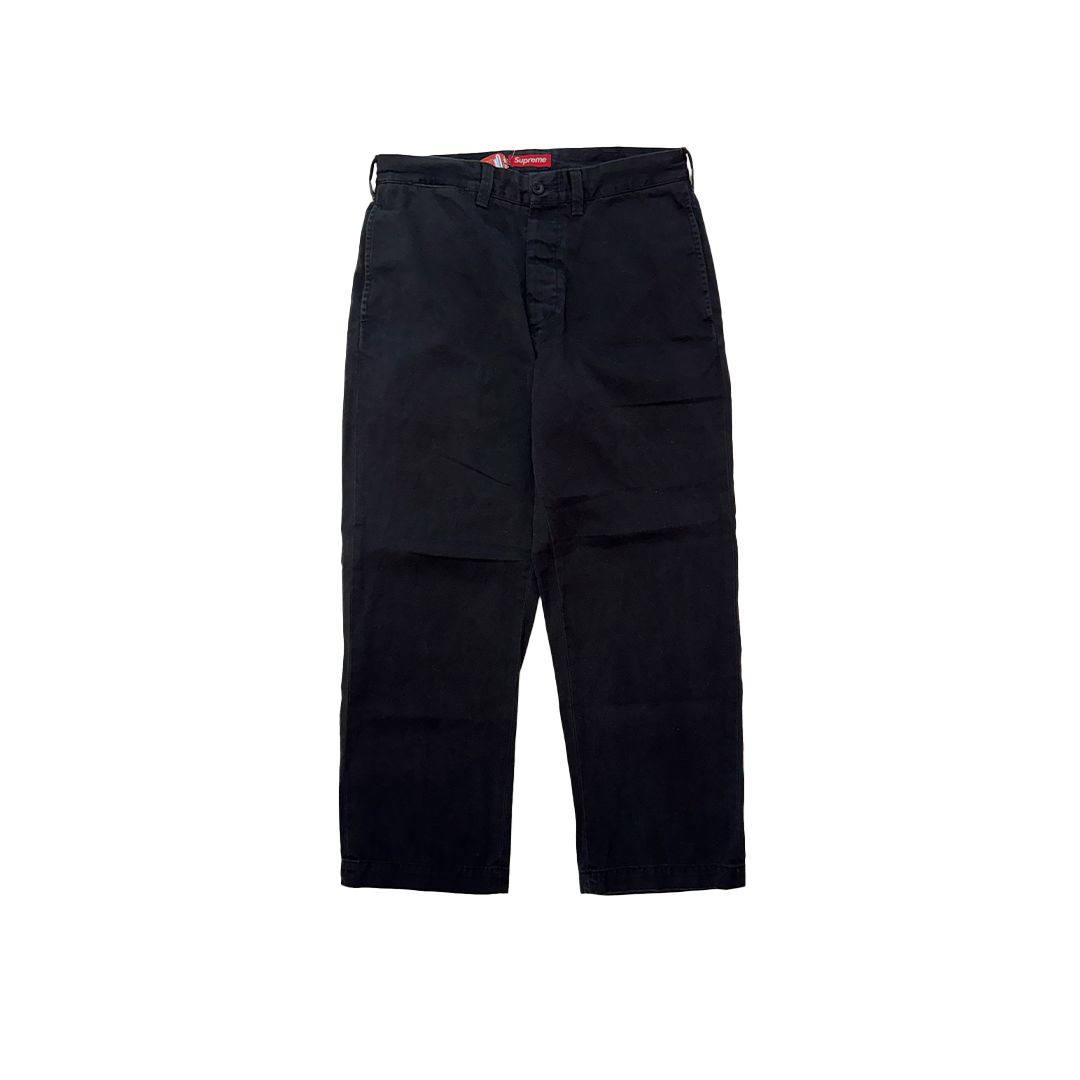 Supreme Pin Up Chino Black Pants (32)