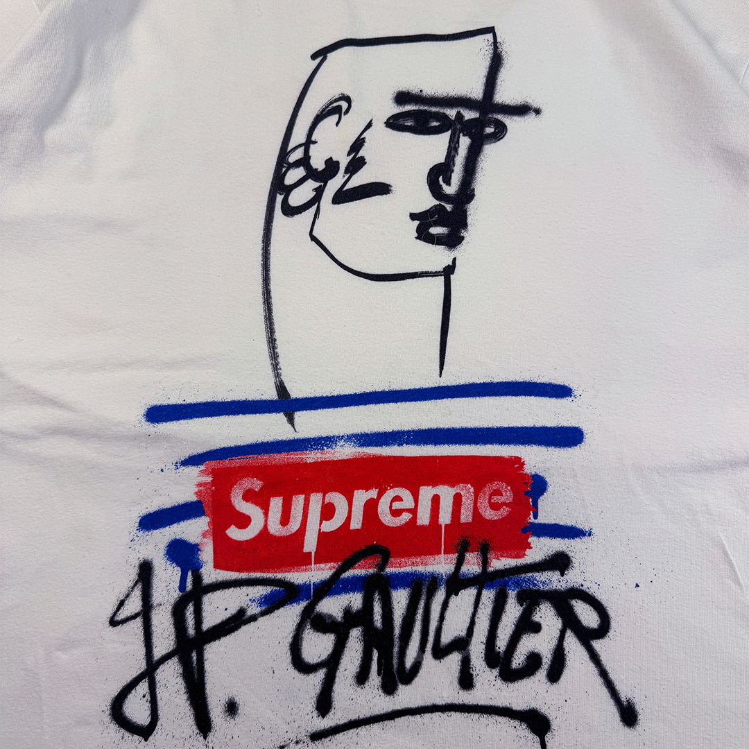 Supreme x Jean Paul Gaultier White Tee (L)