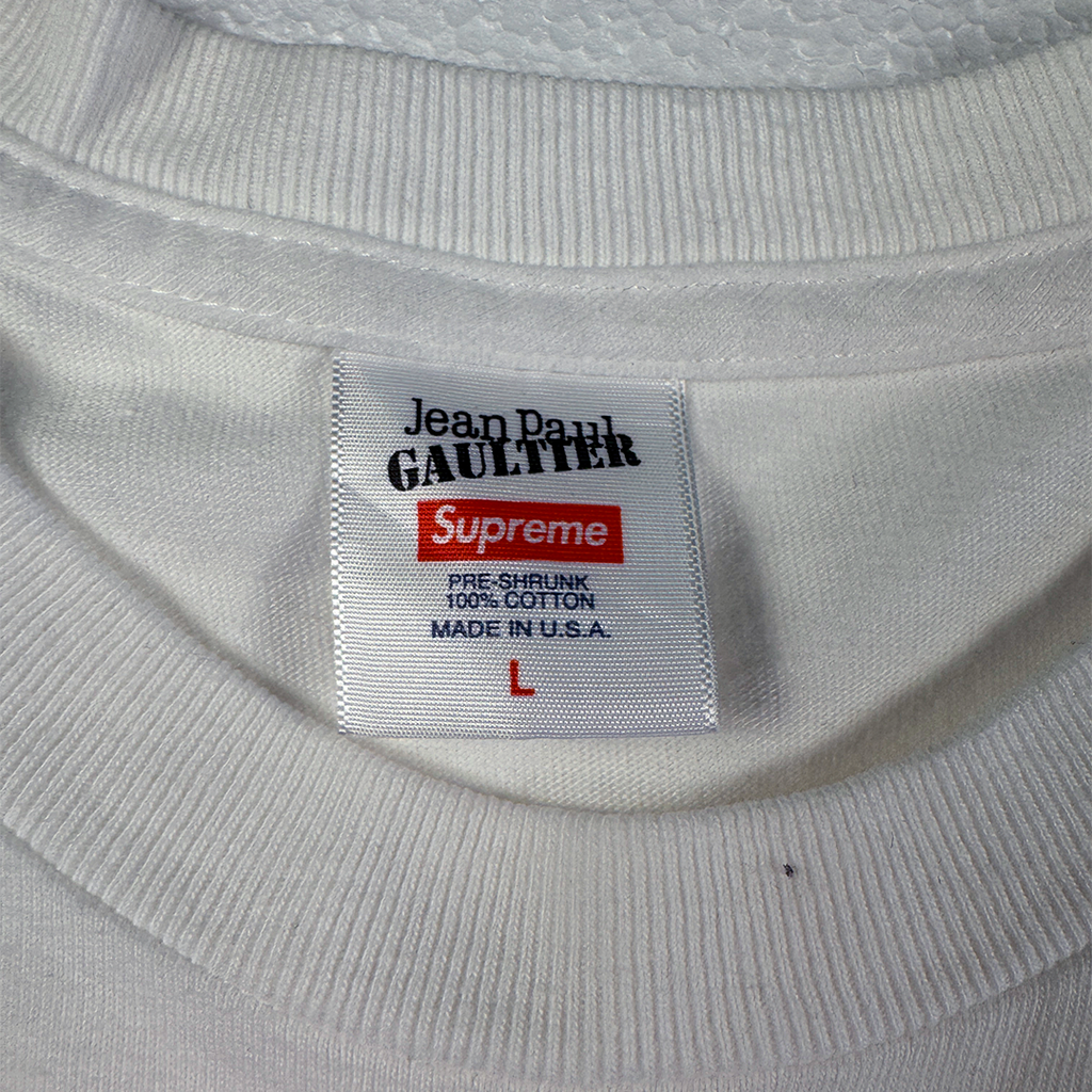 Supreme x Jean Paul Gaultier White Tee (L)
