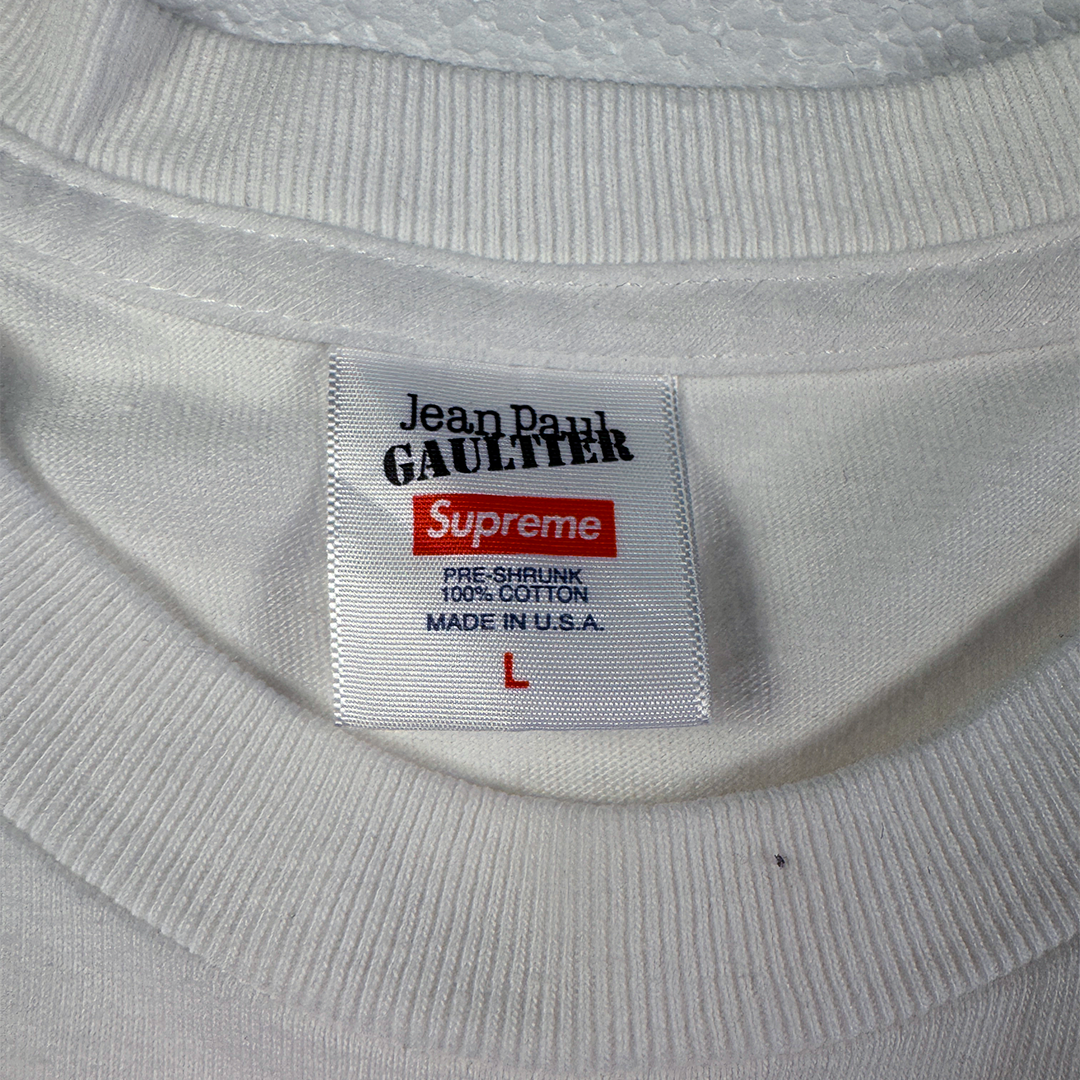 Supreme x Jean Paul Gaultier White Tee (L)