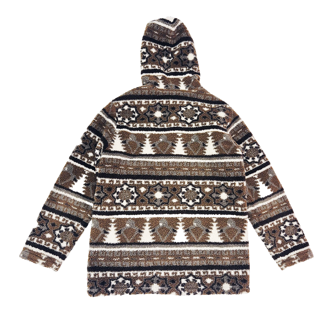 Supreme Beige Sherpa Fleece Toggle Jacket (M)