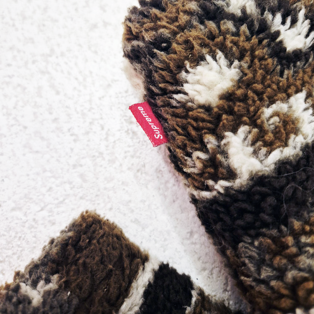 Supreme Beige Sherpa Fleece Toggle Jacket (M)