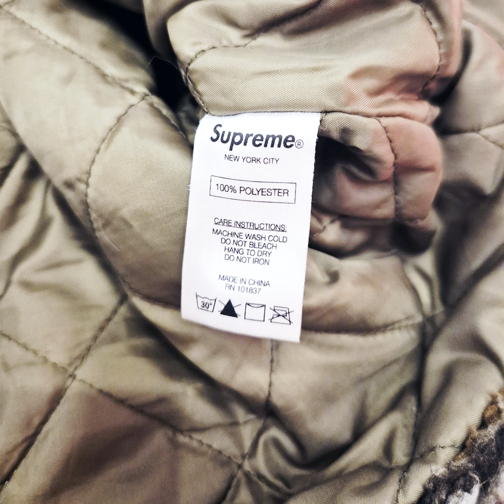 Supreme Beige Sherpa Fleece Toggle Jacket (M)
