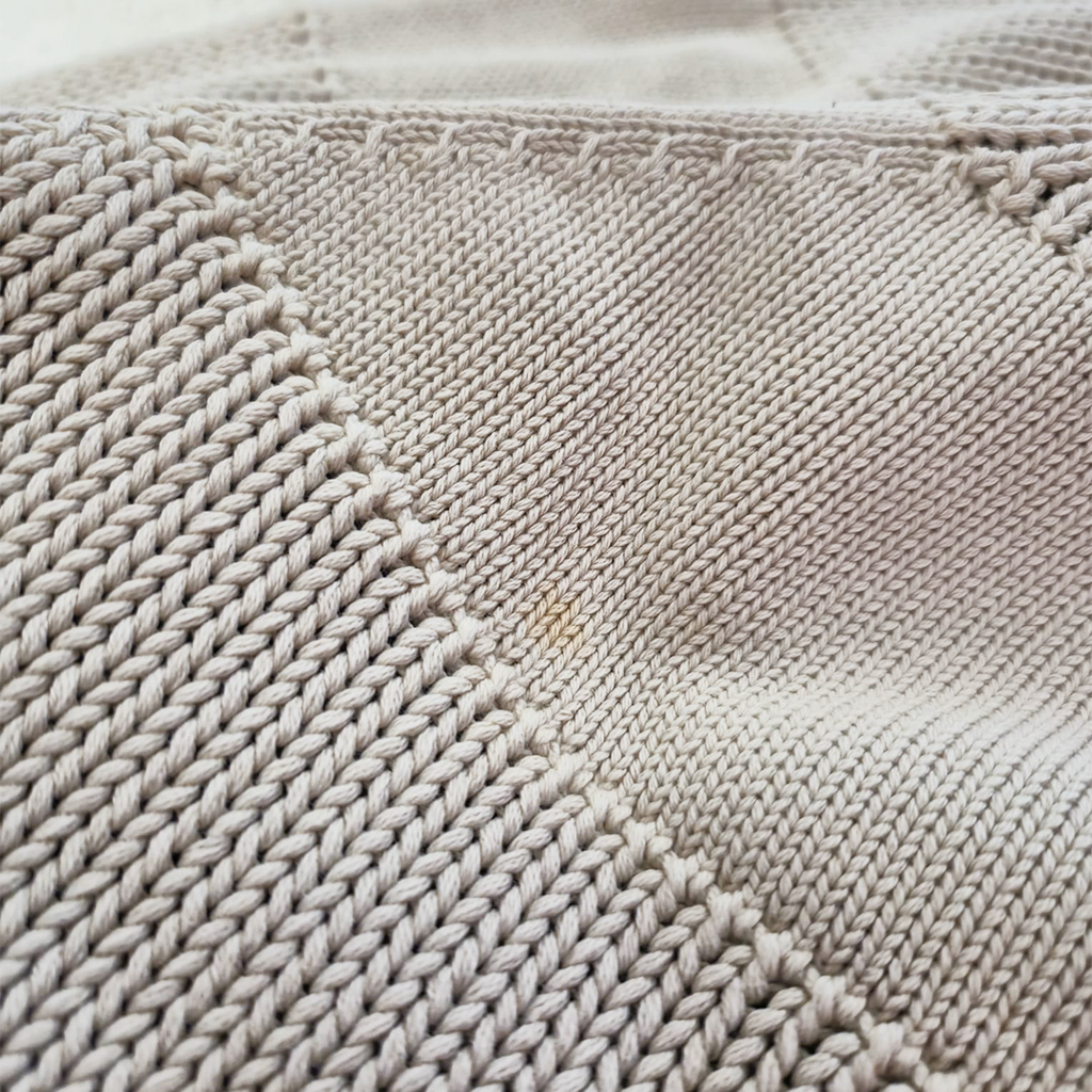 Supreme Small Box Stripe Beige Knit Sweater (L)