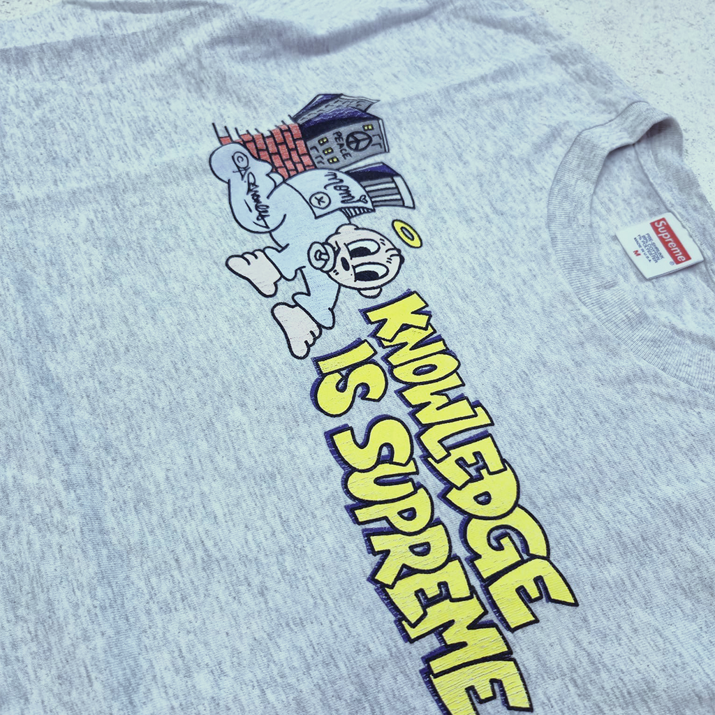 Supreme Knowledge is Supreme Grey Tee (M)