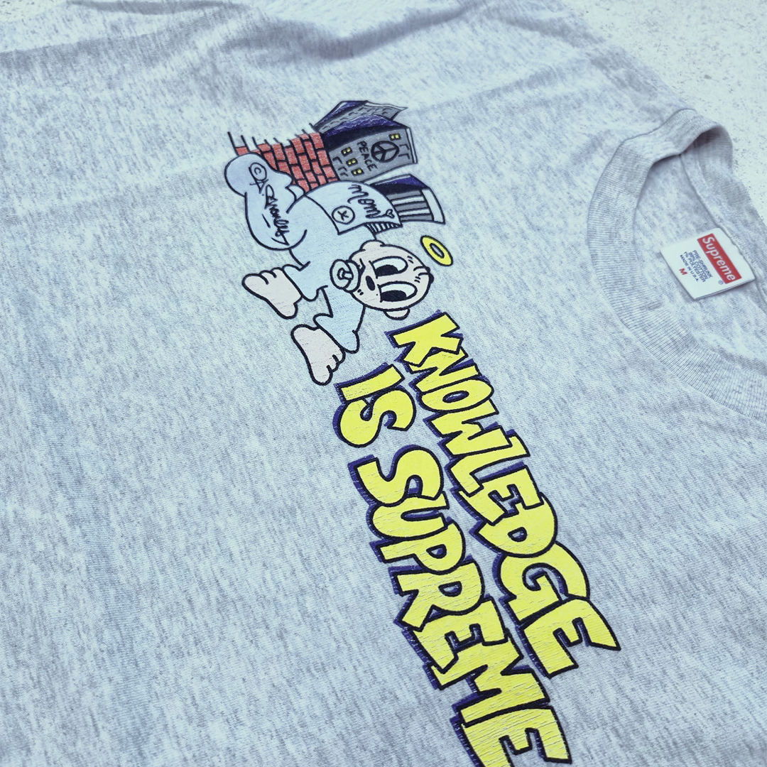 Supreme Knowledge is Supreme Grey Tee (M)