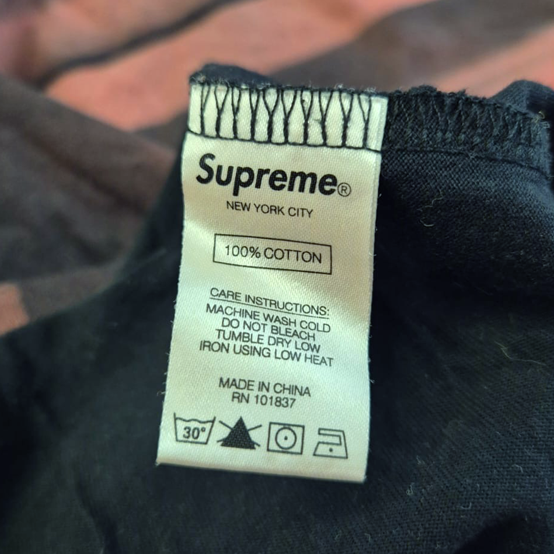 Supreme Bleed Letters Black Tee (M)