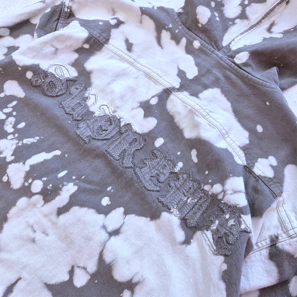 Supreme Hooded Bleached Denim Shirt (L)