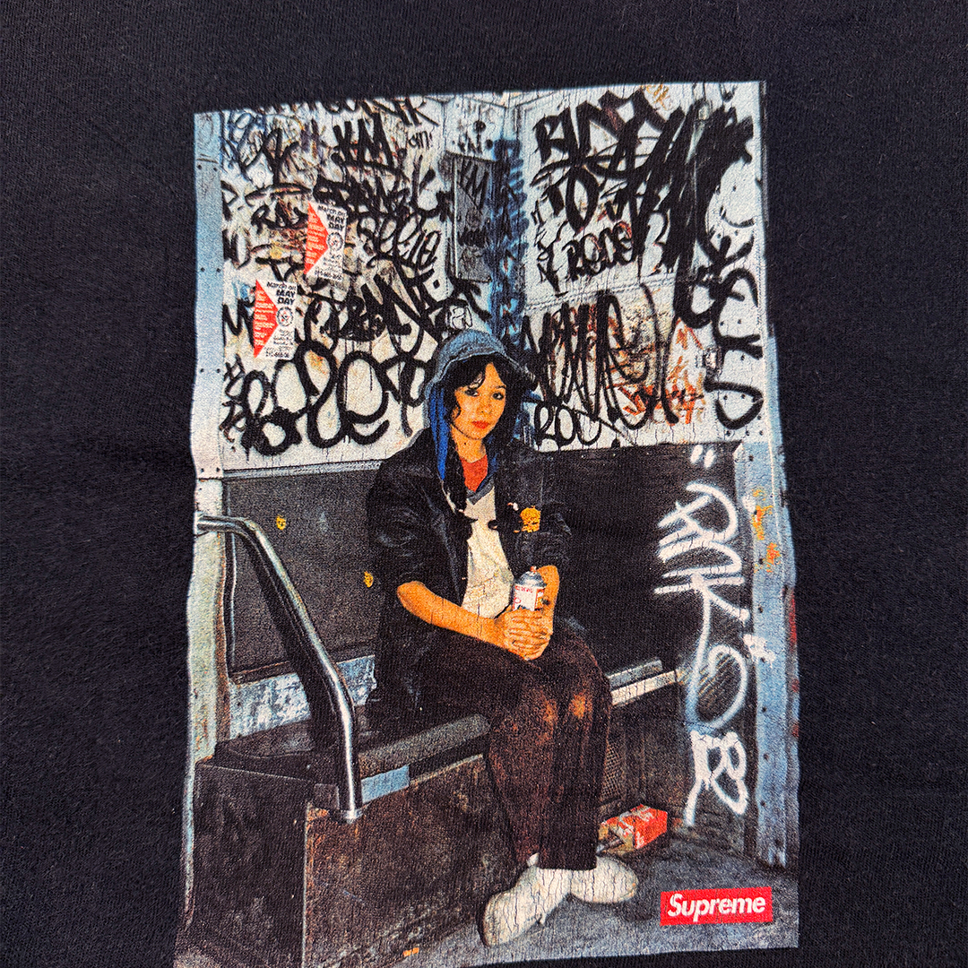 Supreme x Martha Cooper "Lady Pink" Black Tee (L)