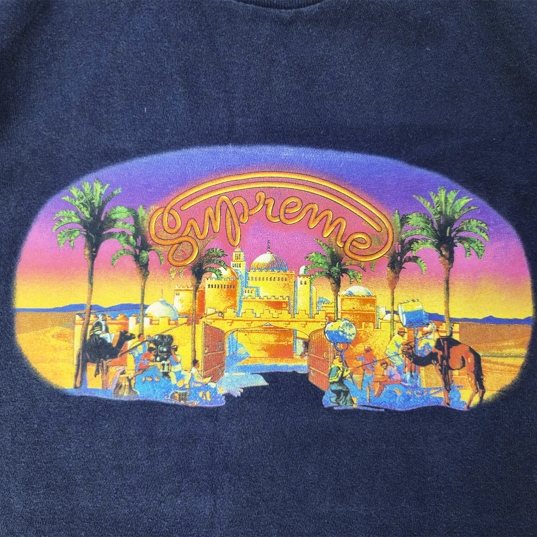 Supreme Mirage Taj Mahal Navy Tee (M)