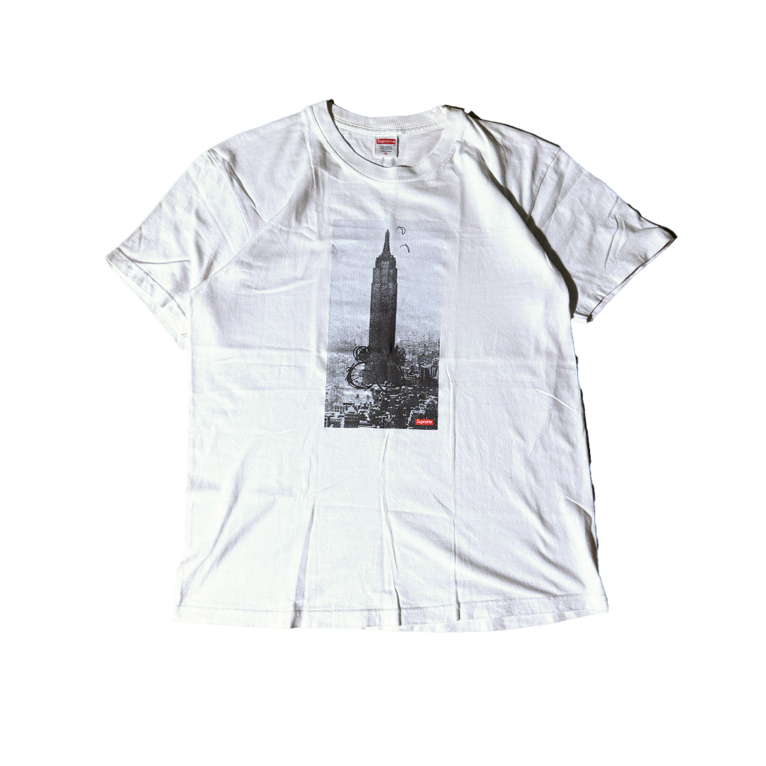Supreme x Mike Kelley The Empire State Building White Tee (M)