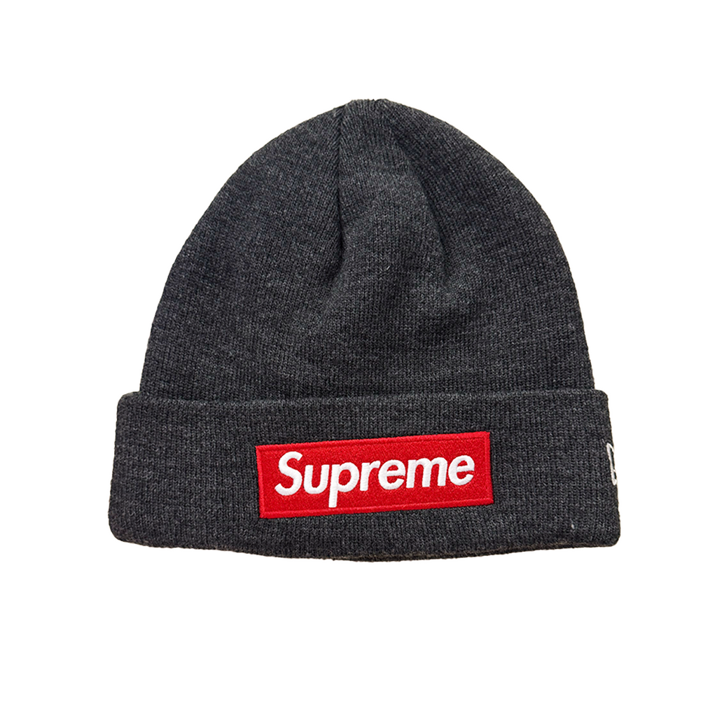 Supreme x New Era Box Logo Grey Beanie (One Size)