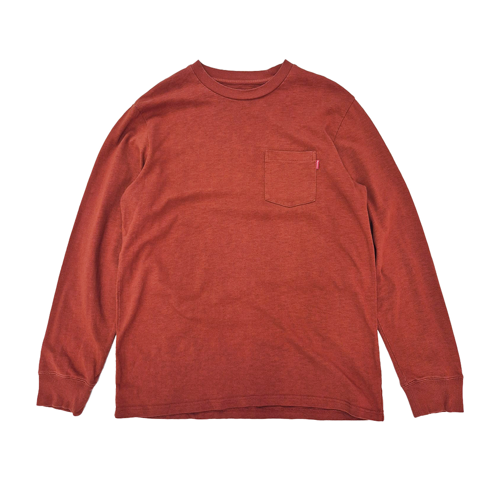 Supreme Orange Pocket L/S Tee (L)
