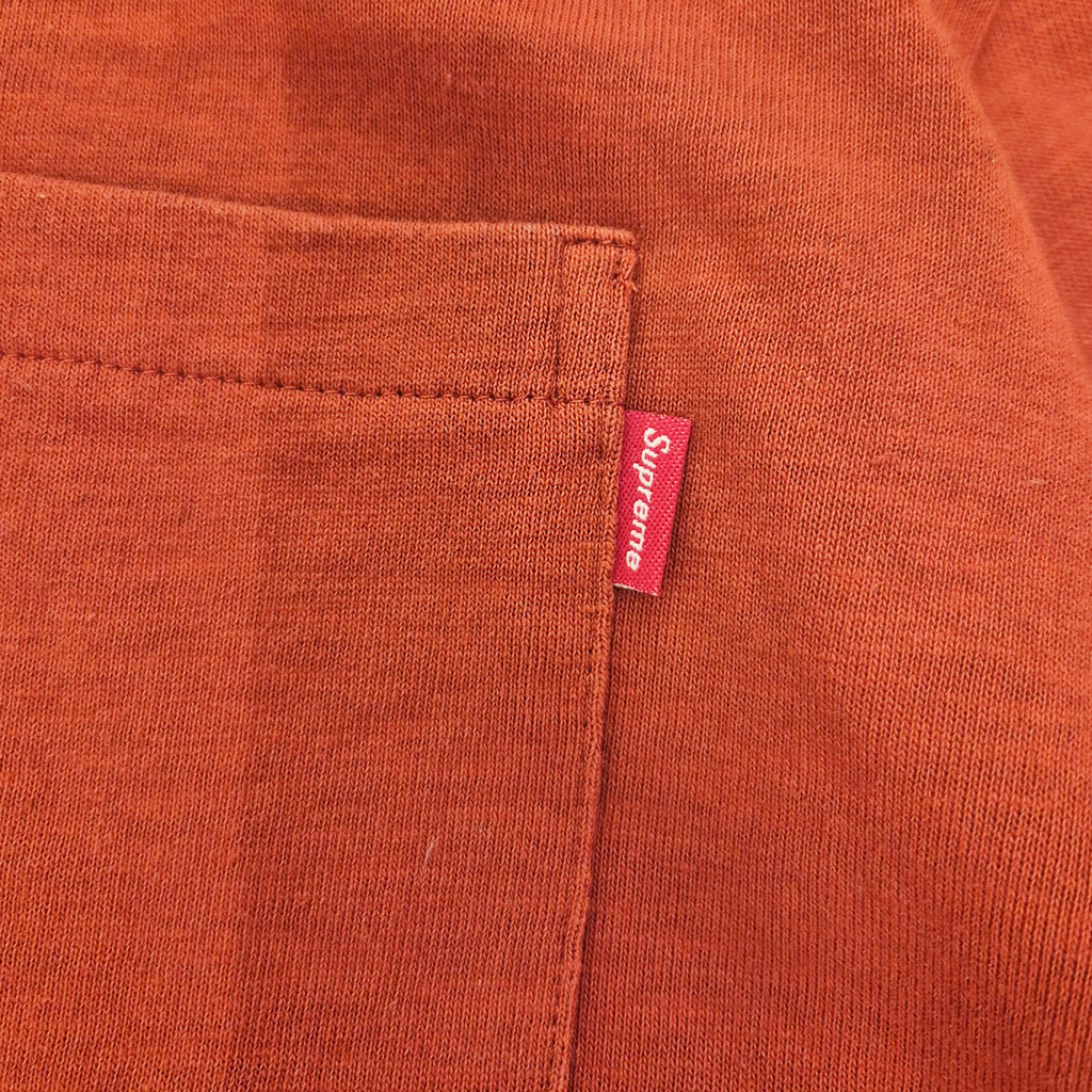 Supreme Orange Pocket L/S Tee (L)