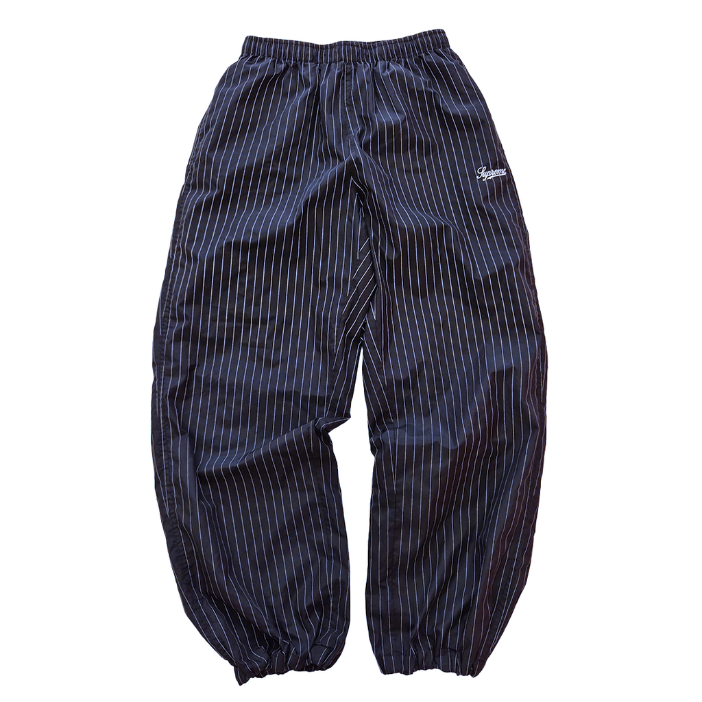 Supreme Reflective Pinstripe Track Pants Black (M)