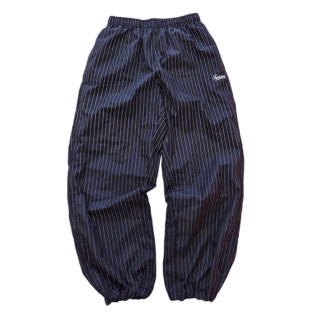 Supreme Reflective Pinstripe Track Pants Black (M)