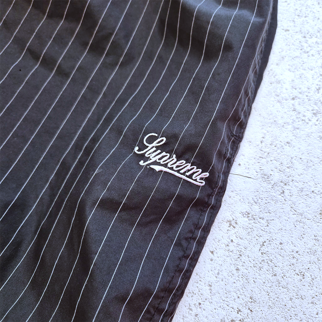 Supreme Reflective Pinstripe Track Pants Black (M)