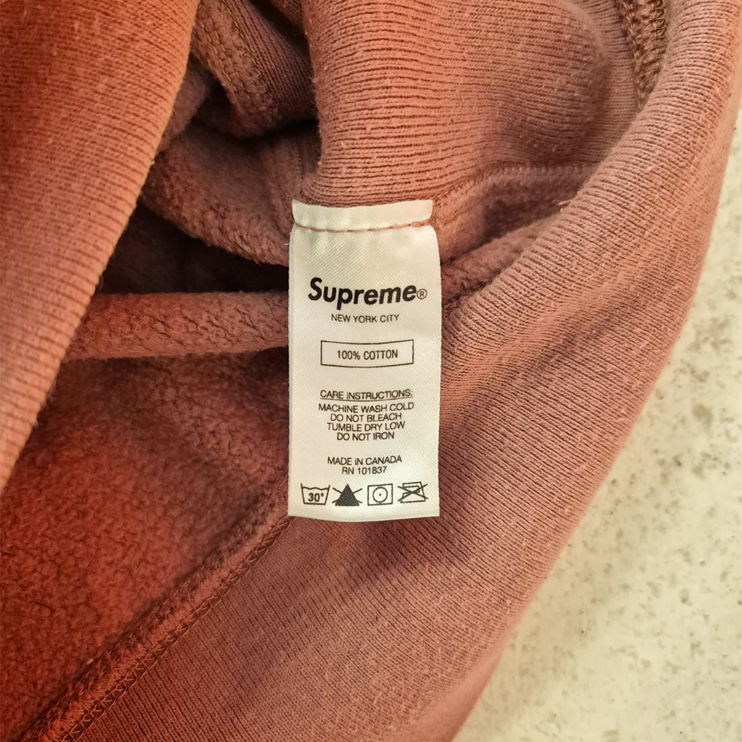 Supreme Gradient Sleeve Pink Hoodie (M)