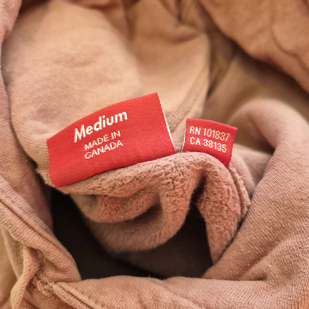 Supreme Gradient Sleeve Pink Hoodie (M)