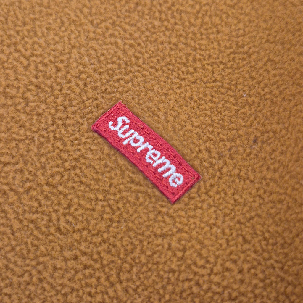 Supreme Polartec Small Box Logo Orange Sweater (M)