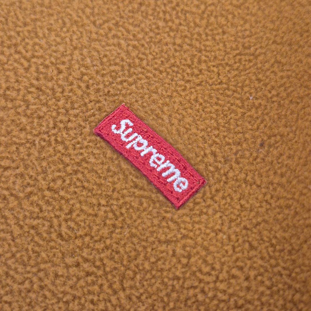 Supreme Polartec Small Box Logo Orange Sweater (M)