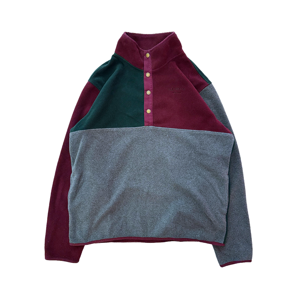 Supreme Polartec Color Blocked Half Snap Fleece Sweater (L)
