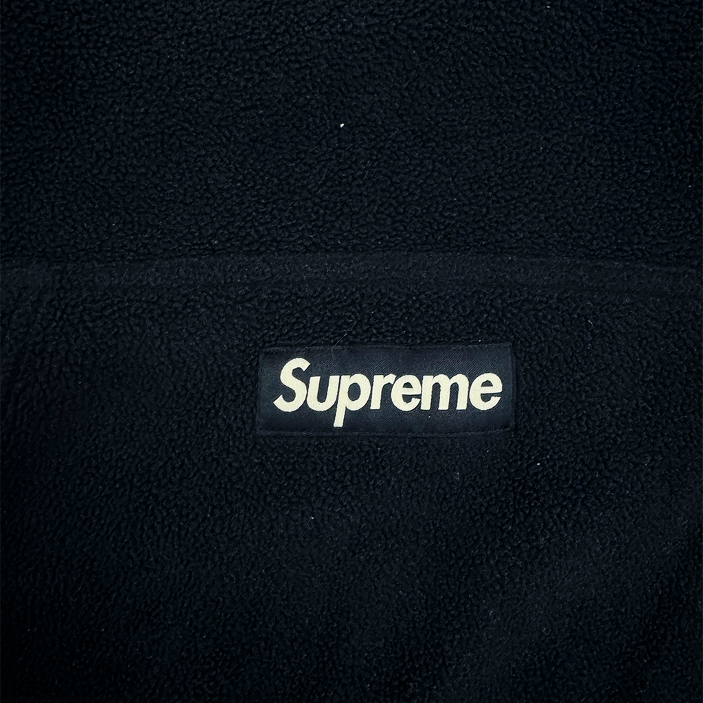 Supreme Polartec Navy Hooded Sweatshirt (XL)