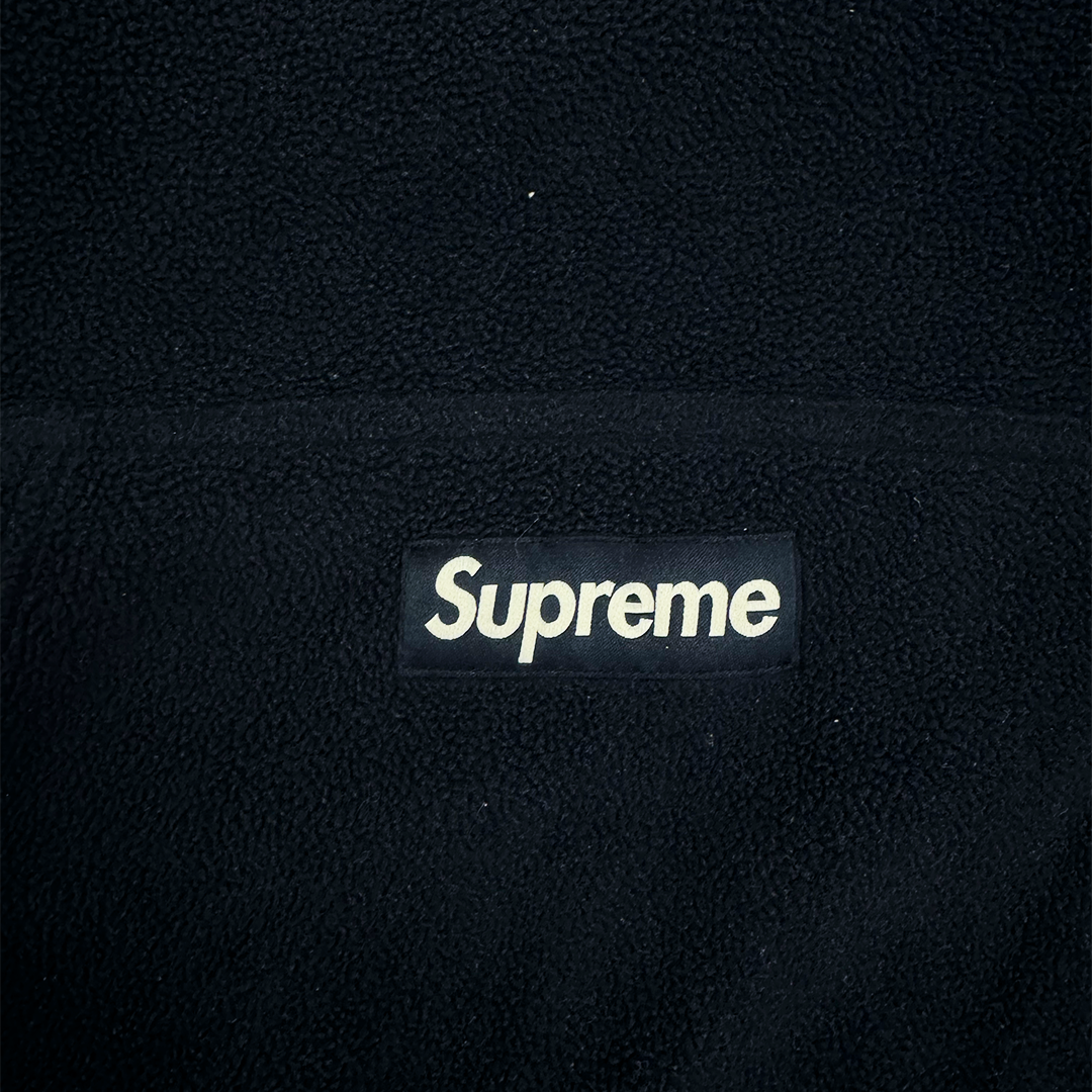 Supreme Polartec Navy Hooded Sweatshirt (XL)